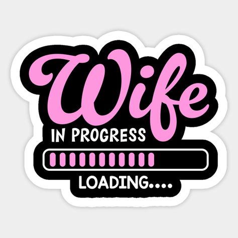 Engaged Soon To Be Married Getting Hitched Wedding Bride -- Choose from our vast selection of stickers to match with your favorite design to make the perfect customized sticker/decal. Perfect to put on water bottles, laptops, hard hats, and car windows. Everything from favorite TV show stickers to funny stickers. For men, women, boys, and girls. Funny Engagement Announcement, Bride To Be Quotes, Engagement Stickers, Congrats Wishes, Husband Ideas, Personalized Wedding Stickers, Getting Hitched, Greatest Commandment, Muslim Couple Photography