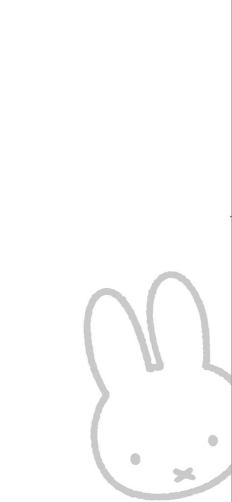 White Cute Wallpaper Iphone, Miffy Wallpaper White, White Bunny Aesthetic Wallpaper, Bunnies Wallpaper Aesthetic, Black And White Bunny Wallpaper, Miffy Bunny Wallpaper, Cute White Iphone Wallpaper, Grey And White Wallpaper Aesthetic, Grey And White Wallpaper Iphone