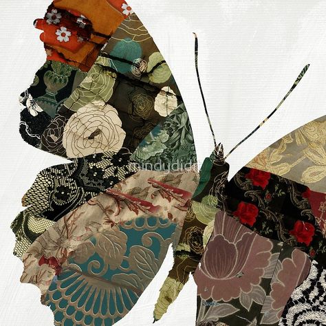 Butterfly Brocade V Art Papillon, Art Butterfly, A Butterfly, Trademark Fine Art, Art Sur Toile, Collage Art, Graphic Art Print, Canvas Artwork, Gallery Wrap Canvas