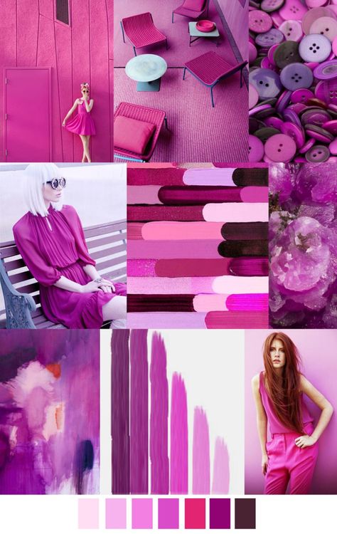 TRENDS // PATTERN CURATOR - COLOR + PATTERN . S/S 2017 - Pink Violet Pattern Curator, Color Trends 2017, Fashion Design Inspiration, Palettes Color, Fashion Trend Board, Color Forecasting, Color Trends Fashion, 2016 Trends, 2017 Fashion Trends