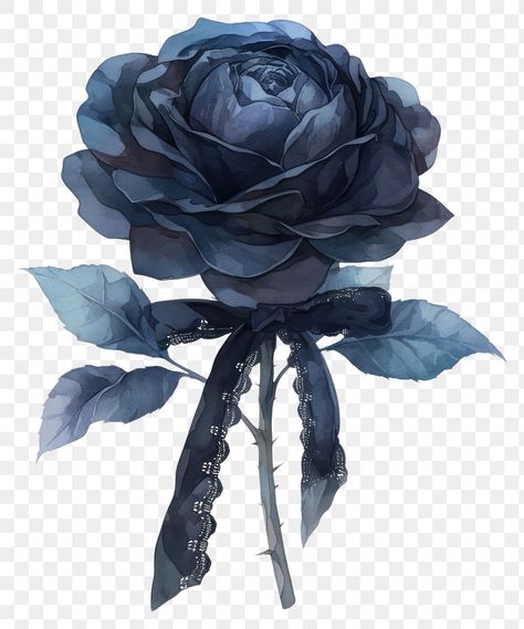 Blue Flower Png, Illustrated Flowers, Flowers Dark, Dark Blue Flowers, Rosé Png, Pastel Clouds, Rose Illustration, Pastel Sky, Dark Flowers