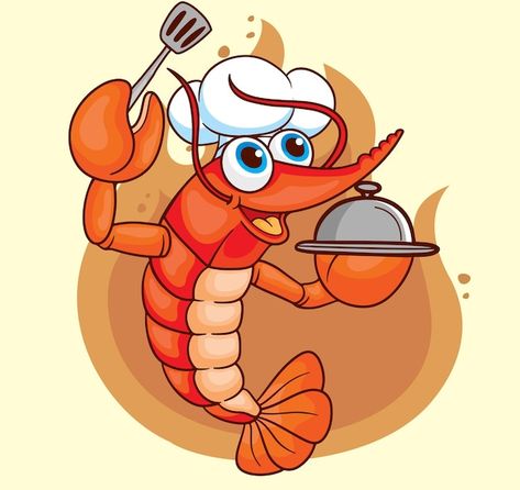 Cartoon chef shrimp vector illustration | Premium Vector #Freepik #vector #crayfish #crawfish #prawn #lobster Shrimp Cartoon, Cartoon Chef, Premium Vector Cartoon, Very Easy Rangoli Designs, Technology Icon, Vector Cartoon, Vector Drawing, Card Banner, Poster Invitation