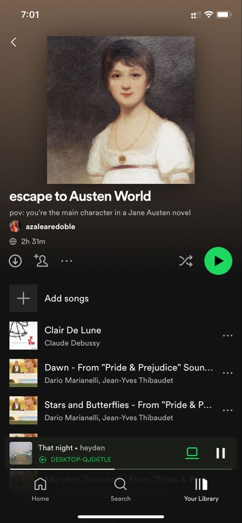 Pride And Prejudice Playlist, Play Playlist, Music Recs, Period Films, Oddly Specific, Playlist Names, Playlist Names Ideas, Jane Austen Novels, Anne Rice