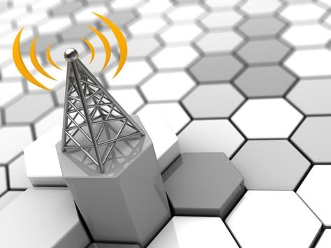 3D Representation of Cellular Network Honeycomb Structure, Radio Waves, Cell Tower, Cellular Network, Radio Wave, Web Development Company, Software Development, Indore, Web Development