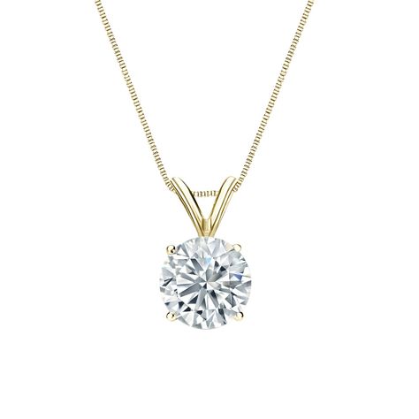 Amazon.com: 14k Yellow Gold 4-Prong Basket Round-Cut Diamond Solitaire Pendant (1/4 cttw, J-K, I1-I2): Jewelry Round Solitaire Diamond Necklace, Black Diamond Pendant, Black Diamond Studs, Diamond Solitaire Pendant, Halo Diamond Earrings, Solitaire Diamond Pendant, Colored Diamond Rings, Basket Setting, Solitaire Pendant Necklace