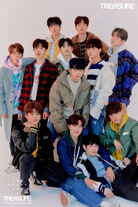 Update: TREASURE Shares New Group Photo Ahead Of Debut | Soompi Treasure Poster, Yg Ent, Treasure Planet, Kpop Posters, Treasure Boxes, Coldplay, Group Photos, Kpop Wallpaper, Yg Entertainment