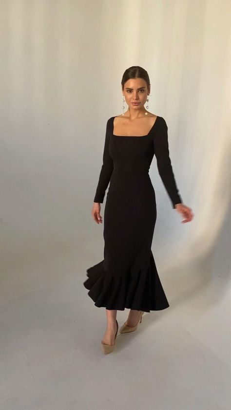 Black Evening Dress | Black dresses classy, Evening dresses, Elegant black dress Evening Dresses Elegant Black, Black Wedding Guest, Evening Dresses Black, Black Wedding Guest Dresses, White Bathroom Vanity, Black Evening Dress, Black Dresses Classy, Elegant Black Dress, Dresses Classy