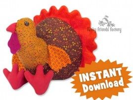 Turkey sewing pattern Turkey Sewing Pattern, Turkey Decorations Diy, Sewing Patterns Doll, Cute Stuffed Toys, Turkey Decorations, Toy Sewing Patterns, Loom Knitting Tutorial, Stuffed Turkey, Tom Turkey