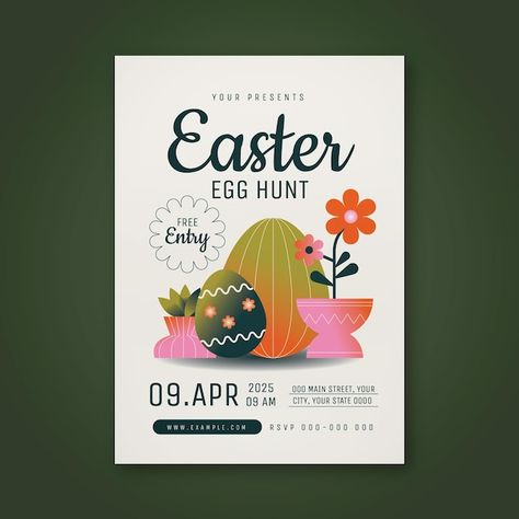 Cute Easter, Easter Egg Hunt, Egg Hunt, Easter Egg, Premium Vector, Easter Eggs, Graphic Resources, Egg, Easter