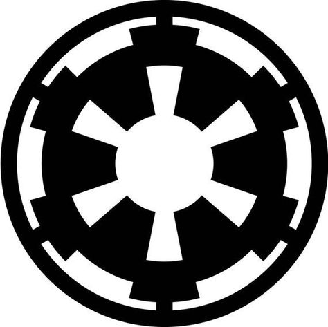 Imperial cog decal for your car, laptop, or wall. Perfect for any fan of the Star Wars franchise! #starwars #starwarsmerchandise #imperial #empire . #Star_Wars_Logos #Imperial_Logo #Empire_Symbol #Imperial_Symbol Star Wars Empire Logo, Star Wars Rogue Squadron, Star Wars Clipart, Star Wars Logos, Star Wars Stencil, Imperial Logo, Star Wars Silhouette, Empire Symbol, Star Wars Font