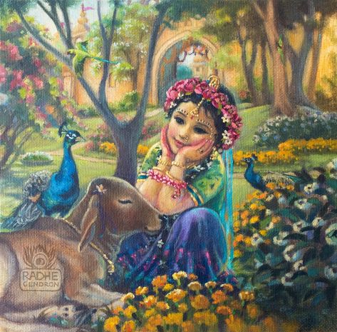 RADHE GENDRON Painter Illustrator Katak Dance, Shri Radha, Krishna Avatar, Krishna Drawing, Shree Krishna Wallpapers, Sell Art Prints, Krishna Ji, Hinduism Art, Vedic Art