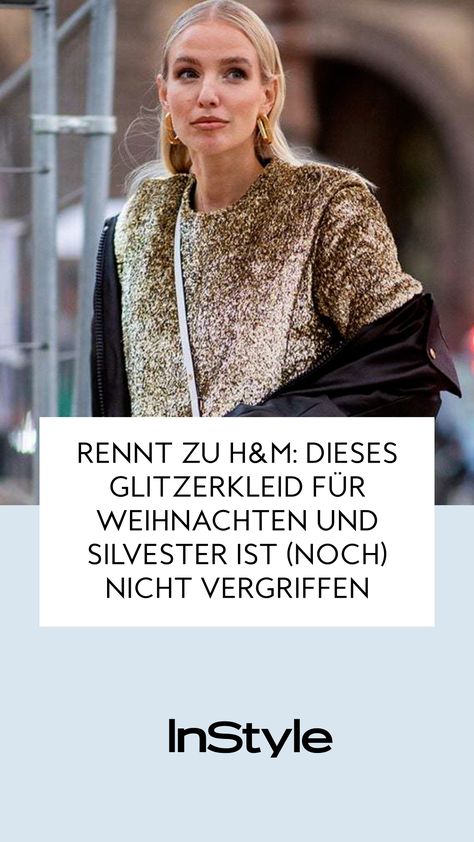 Schnell zu H&M: Dieses Glitzerkleid sichern sich jetzt alle Fashionistas für Weihnachten und Silvester 2023. Noch ist es nicht vergriffenFashion, Mode, Outfit, Styling Outfit Weihnachten, Outfit Styling, H&m