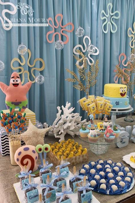 Spongebob Wedding Theme, Spongebob Wedding, Spongebob 25th Birthday Party, Spongebob Squarepants Party, Spongebob Birthday Party Decorations, 25th Bday, 25 Birthday, Spongebob Birthday Party, 25th Birthday Parties