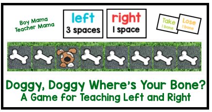 A Game for Teaching Left and Right Teach Left And Right Preschool, Teaching Left And Right, Teaching Dog To Lay Down, Lasso The Horse Game, Prodigy Math Game Pets, Life Skills Classroom, Math Measurement, Could Play, Reading Centers