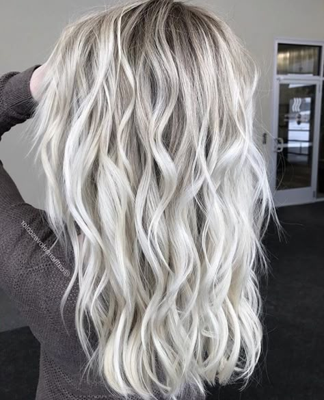 10 Major Winter Hair Colors, Icy Blonde Hair Color, Icy Blonde Highlights, Ice Blonde Hair, Winter Hair Colors, Icy Blonde Hair, Silver Blonde Hair, Platinum Blonde Hair Color, Grey Hair Inspiration