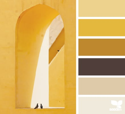 yellow view Yellow Palette, Seeds Color, Color Palate, Design Seeds, Color Harmony, Color Stories, Kitchen Colors, Colour Schemes, Two People