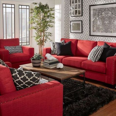 2 seater sofa designer couch 3 seater sofa Red Leather Sofa Living Room, Red Couch Decor, Red Couches, Red Sofa Living, Red Furniture Living Room, Red Sofa Living Room, Red Couch Living Room, Sofa Design Ideas, Red Living Room Decor