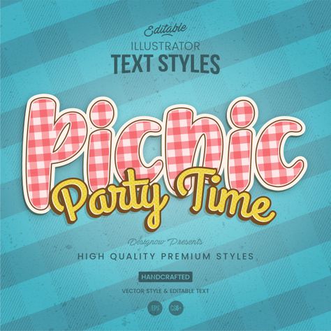 Picnic Logo, Texture Fashion, Logo Baby, Picnic Party, Hand Painted Signs, Text Style, Painted Signs, Vector Photo, Lettering Design