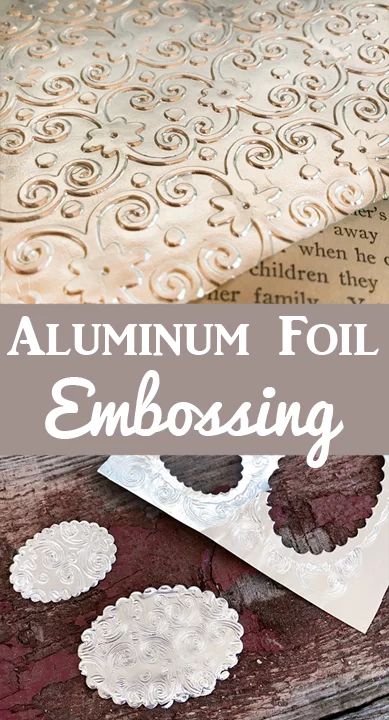 Best Ways to Emboss: A Complete Guide – Print Peppermint Aluminum Foil Embossing, Embossing Ideas Projects, How To Make Embossing Folders, Metal Foil Embossing, Sizzix Projects Ideas, Foil Embossing Ideas, Diy Embossing Folders, Aluminum Foil Art Metal Embossing, Embossing Techniques Tutorials