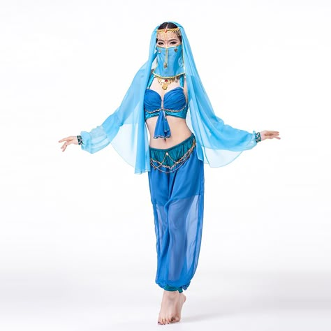 Traditional Asian Dress, Dancer Costume, Belly Dance Outfit, Hijabi Aesthetic, Anime Dress, Fashion Design Drawings, Silky Scarf, Belly Dancers, Fantasy Clothing