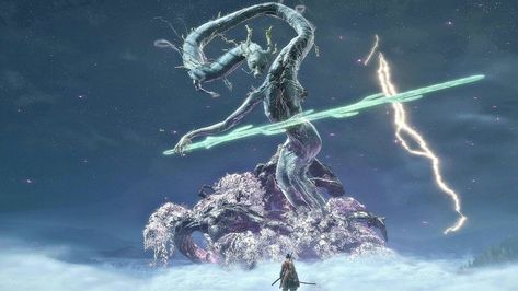 Divine dragon sekiro Divine Dragon Sekiro, Divine Dragon, Sekiro Shadows Die Twice, Kill It With Fire, Describing Characters, Evil Minions, Soul Game, Dark Souls Art, Tv Tropes