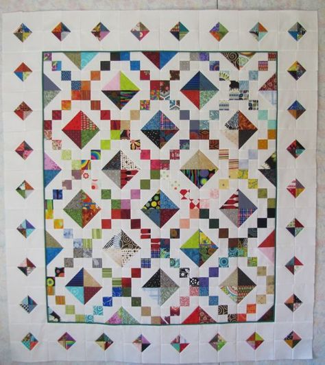 Jewel Box Quilt Pattern, Jewel Box Quilt, Box Quilt Pattern, Jacobs Ladder, Charm Square Quilt, Heart Quilt Pattern, Scrappy Quilt Patterns, Jacob's Ladder, Scrap Quilt Patterns