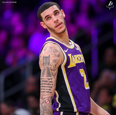 Lonzo Ball Tattoo, Nba Tattoos For Men, Lamelo Ball Tattoo, Nba Players Tattoos, Melo Ball, Bible Quote Tattoos, Arm Tattoos For Guys Forearm, Lil Mosey, Black Men Tattoos