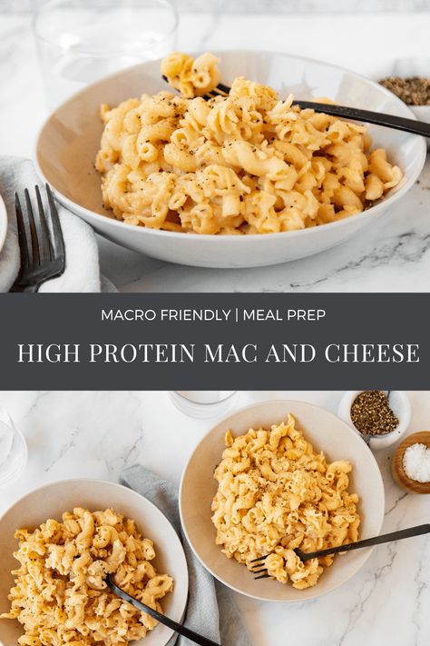 High Protein Low Carb Mac And Cheese, Dinner Recipe High Protein, High Protein Max And Cheese, Protein Macaroni And Cheese, High Protein Macaroni And Cheese, Macro Mac And Cheese, Healthy High Protein Mac And Cheese, High Protein Baked Mac And Cheese, Protein Chicken Mac And Cheese