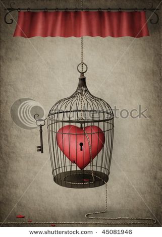 shutterstock.com "Heart in a cage" Locked Heart Tattoo, Heart Drawing Aesthetic, Heart In A Cage, Caged Heart, Locked Heart, Twin Flame Art, Relationship Stages, Flame Art, Heart Illustration