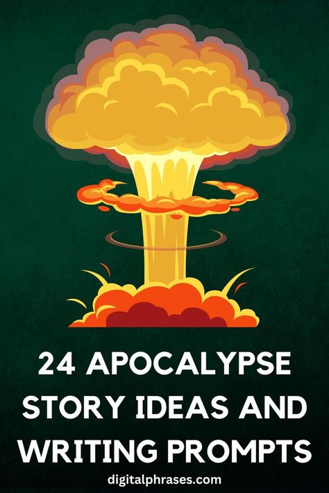 Explore gripping apocalypse story ideas that will ignite your imagination and leave you on the edge of your seat. From post-apocalyptic adventures to cataclysmic scenarios, discover the perfect inspiration for your next dystopian tale. Post Apocalyptic Plot Ideas, Post Apocalyptic Prompts, Dystopian Writing Ideas, Dystopian Prompts, Apocalypse Writing Prompts, Dystopian Story Ideas, Apocalypse Story Ideas, Fic Prompts, Dystopian Writing