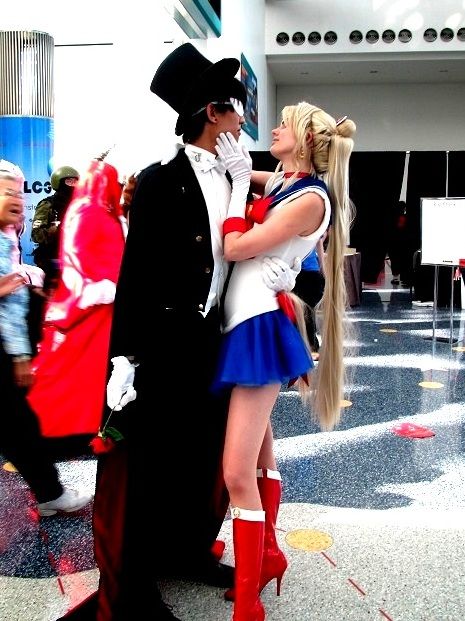 Couples Sailor Moon And Tuxedo Mask Cosplay, Sailor Moon Couple Costume, Sailor Moon And Tuxedo Mask Costume, Tuxedo Mask Costume, Tuxedo Mask Cosplay, Sailor Moon Halloween, Sailor Mars Cosplay, Sailor Moon Costume, Cosplay Couple