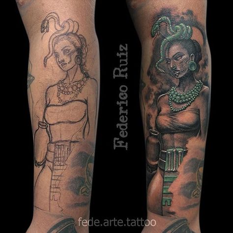 Ixchel - with Jade Ixchel Goddess Tattoo, Mayan Goddess Tattoo, Ix Chel Tattoo, Mayan Woman Tattoo, Hispanic Culture Tattoos, Mayan Warrior Woman Tattoo, Feminine Mayan Tattoos, Ixchel Tattoo, Aztec Goddess Tattoo