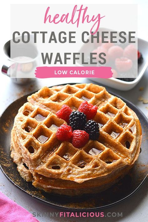 Chaffles Low Calorie, Low Calorie Cottage Cheese Pancakes, Keto Cottage Cheese Waffles, High Protein Waffles Greek Yogurt, Low Calorie Chaffle Recipe, Low Calorie Protein Waffles, Cottage Cheese Waffles Keto, Oatmeal Cottage Cheese Waffles, Healthy Waffles Low Calorie