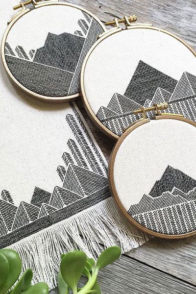 Geometric Embroidery Work by artist Stephanie Lapre Geometric Embroidery, Paper Embroidery, 자수 디자인, Hand Embroidery Stitches, Modern Embroidery, Embroidery Hoop Art, Hand Embroidery Patterns, Embroidery Inspiration, Embroidery Techniques