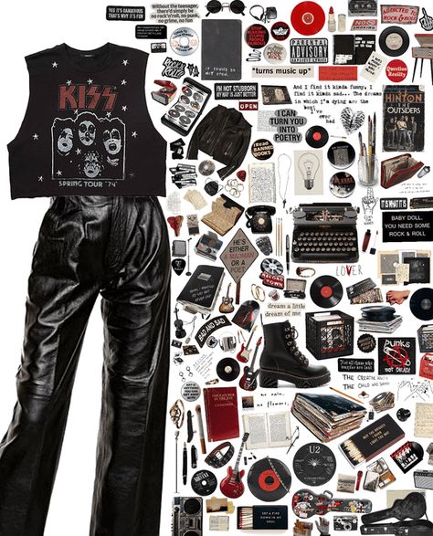 my go to look: grunge rock star Outfit | ShopLook Grunge Girl Outfits Punk Rock, Vintage Outfits Rock, Punk Rock 80s Outfits, Rockstar Ideas Outfit, 80 Rockstar Outfit, Punk Rock 90s Outfits, 90s Rock Fashion 1990s, Rock In Roll Outfits, Rockstar Style Aesthetic