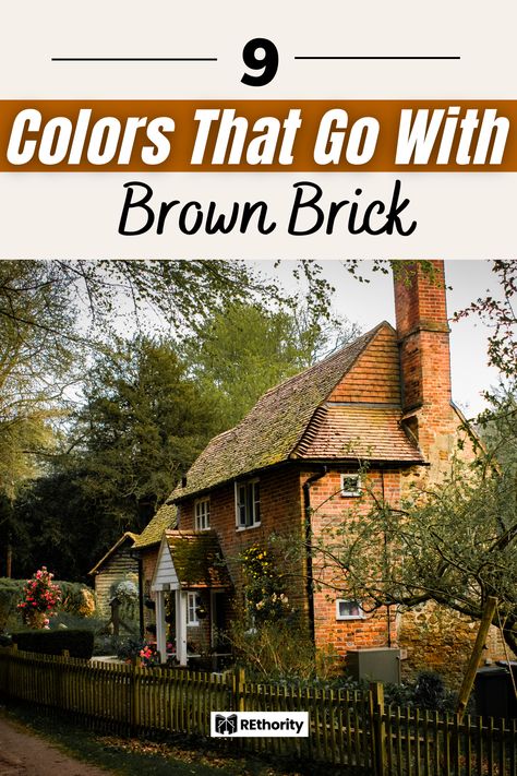 Do you want to give your brown brick home a facelift? Are you looking for the perfect colors to enhance its beauty? Look no further! In this article, we will show you nine colors that go perfectly with brown brick to create a stunning exterior that will make your home stand out from the rest. From bright and cheery colors to softer hues, you’re sure to find the perfect colors to help you achieve the look you want for your home. Brown Brick House Shutter Colors, House Colors With Brown Brick, Exterior Brown Brick House Colors, Paint Colors That Complement Brown Brick, Tan Brick House Exterior Color Schemes Modern, Paint Colors That Go With Brown Brick, Colors That Go With Brown Brick, Paint Colors That Compliment Brown Brick, Yellow Brick House Exterior Makeover