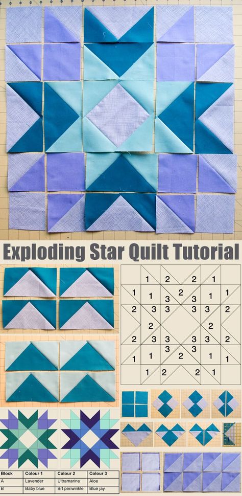 Flying Geese Star Block, Pieced Snowflake Quilt Block, Exploding Block Quilt Patterns, 20 Inch Quilt Blocks, Exploding Star Quilt Pattern, Quilt Patterns With Triangles, Snowflake Quilt Block Pattern, Pixel Quilt Patterns Free, Patchwork Patterns Free