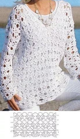 Crochet Blouse Free Pattern, Crochet Blouse Pattern, Gilet Crochet, Mode Crochet, Crochet Vest Pattern, Crochet Ladies Tops, Crochet Tops Free Patterns, Crochet Lace Pattern, Crochet Clothes Patterns