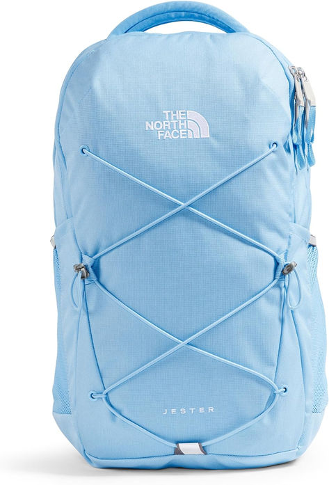 THE NORTH FACE Women's Jester Everyday Laptop Backpack in Lite Misty Sage, a versatile and stylish backpack for work, school, or travel. Light Blue Northface Backpacks, Italy Shopping, North Face Jester, North Face Bag, Dark Heather Color, Light Backpack, Back To School Essentials, School Essentials, Cool Backpacks