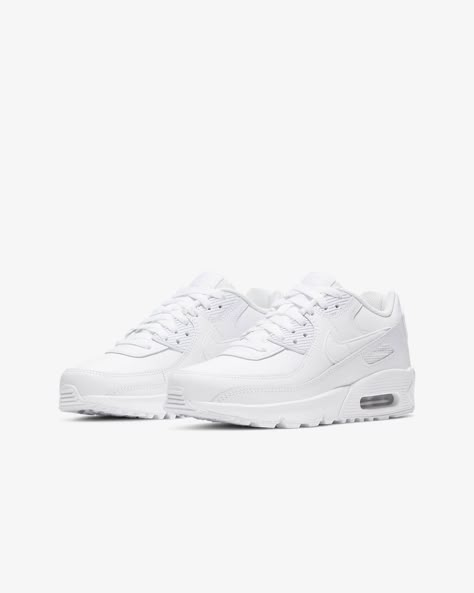 Nike Air Max 90 Women Outfit, Air Max White, Sneakers Customized, Nike Air Max 90 Leather, Bling Nike, Bling Nike Shoes, Nike Air Max 90 Ltr, Nike Air Max 90s, Air Max 90 Leather