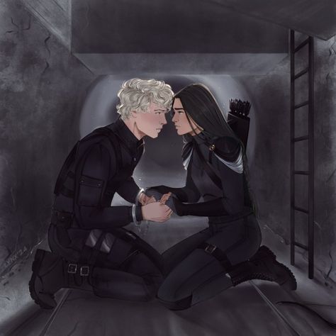 STAY WITH ME Only one figure stays huddled against the wall. «Peeta,» I say. There's no response. Has he blacked out? I crouch... – @little-lynx on Tumblr Peeta Katniss Fanart, Little Lynx Hunger Games Fanart, Hunger Games Fan Art Katniss And Peeta, Katniss Fanart, The Hunger Games Fanart, Lynx Illustration, Hunger Games Fanart, Peeta Katniss, Katniss Peeta