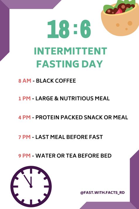 Are you looking for a natural way to boost your health? One intermittent fasting protocol is fasting for 18 hours a day and having a 6-hour eating window. Through this program, you’ll learn how to start intermittent fasting, how to create a fasting schedule, what to eat, and what all the benefits to fasting are! This program is great for all levels, including beginners to fasting. #intermittentfasting #intermittentfastingschedule #intermittentfastingforbeginners #healthyliving #healthylifetips Intermittent Fasting 19/5 Schedule, Low Carb Intermittent Fasting, 16/8 Intermittent Fasting Benefits, Fasting Diet Intermittent Schedule 20:4, Benefits Of Fasting 16/8, Intermittent Fasting Results, Fasting Diet Plan, Benefits Of Intermittent Fasting 20/4, Intermittent Fasting Diet