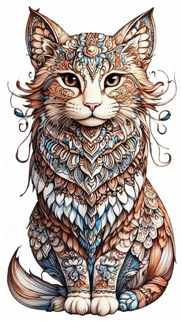 ليلو وستيتش, Memories Ideas, 10 Tattoo, Cat Art Painting, Mandala Wallpaper, Cat Mandala, Consciousness Art, Image Chat, Floral Tattoo Design