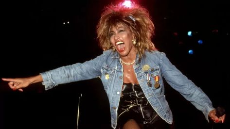 Black Dress Jean Jacket, Dress Jean Jacket, Tina Turner Musical, Ike Turner, Ally Mcbeal, Joe Louis, Ike And Tina Turner, Cyndi Lauper, 80s Outfit