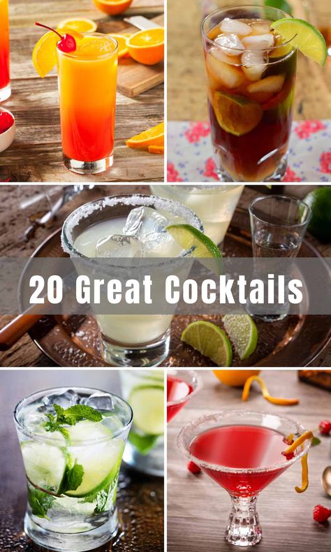 Common Bar Drinks Recipes, Restaurant Cocktail Recipes, Best Mixed Drinks To Order At A Bar, Good Drinks To Order At A Bar, Best Cocktails To Order At A Bar, Sweet Alcoholic Drinks To Order At A Bar, What To Order At The Bar, Cocktails To Order At A Bar, Popular Drinks To Order At A Bar