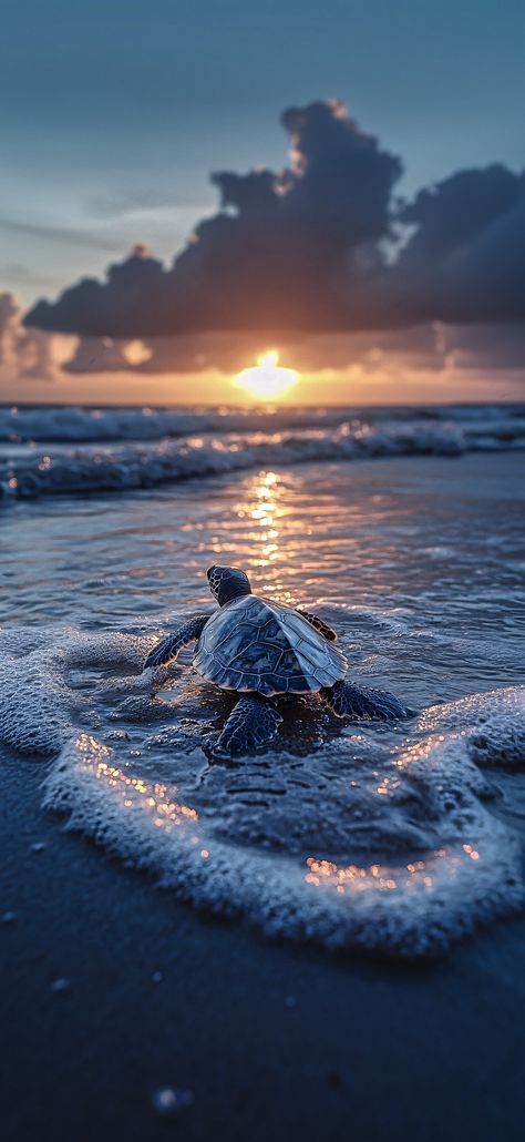 Aesthetic Wallpaper Turtle, Dark Wallpaper Ideas, Trending Wallpapers, Sea Turtle Wallpaper, Turtle Background, Sea Life Wallpaper, Cute Wallpaper Iphone, Phone Wallpaper Pastel, Turtle Wallpaper