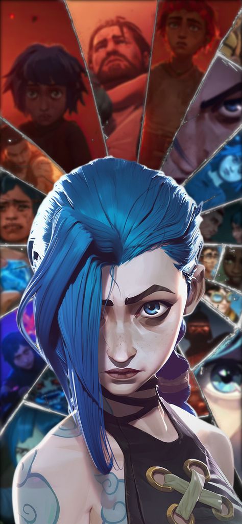 Arcane Jinx Wallpaper Explore more Arcane Jinx, Hero, Light Skinned, Sinewy, Street Fashion wallpaper. https://www.whatspaper.com/arcane-jinx-wallpaper-23/ Arcane Iphone Wallpaper, Arcane Jinx Wallpaper, Jinx Wallpaper, Arcane Wallpaper, Arcane Jinx, Jinx Arcane, League Of Legends, Wallpaper Iphone, Iphone Wallpaper