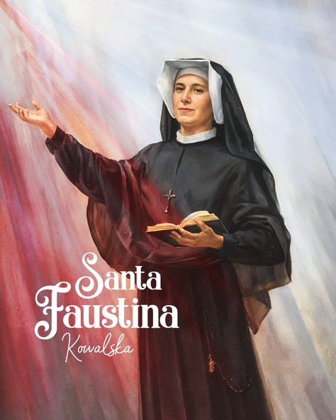 Santa Faustina Kowalska, nascida em 1905 na Polônia, foi uma freira da Congregação das Irmãs de Nossa Senhora da Misericórdia e é conhecida como a "Apóstola da Divina Misericórdia". ❤‍🔥   #SantoDoDia #SantaFaustina #SantaFaustinaKowalska #JesusMisericordioso #DivinaMisericórdia #FestaDaDivinaMisericordia #Misericórdia St Faustina Kowalska, Faustina Kowalska, St Faustina, Jesus, Quick Saves, Art