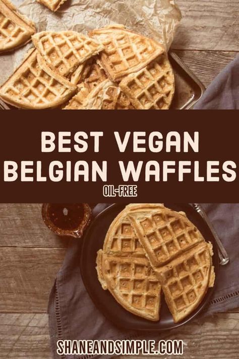 These Vegan Belgian Waffles are delicious and so easy to make. Made in one bowl with 8 simple ingredients. Perfect for your weekend brunch. Vegan Belgian Waffles, Breakfast Vegan, Belgian Waffles, Weekend Brunch, Vegan Foods, Simple Ingredient, Waffles, Bowl