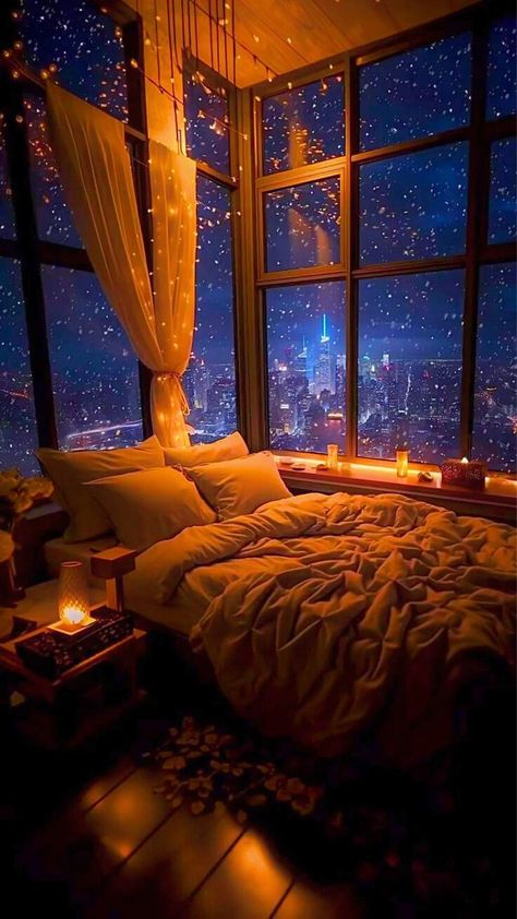 Bedroom Aesthetic Cozy, Winter Bedroom, Bedroom Decor Cozy, Christmas Decorations Bedroom, Romantic Bedroom, Christmas Bedroom, Cozy Room Decor, Aesthetic Rooms, Cozy Place